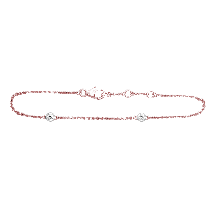 2 Stone Solitaire Bracelet