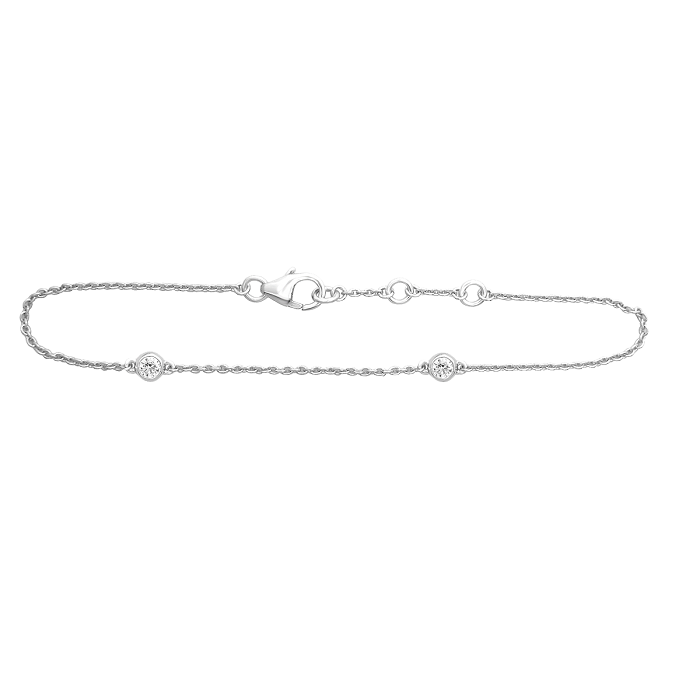 2 Stone Solitaire Bracelet