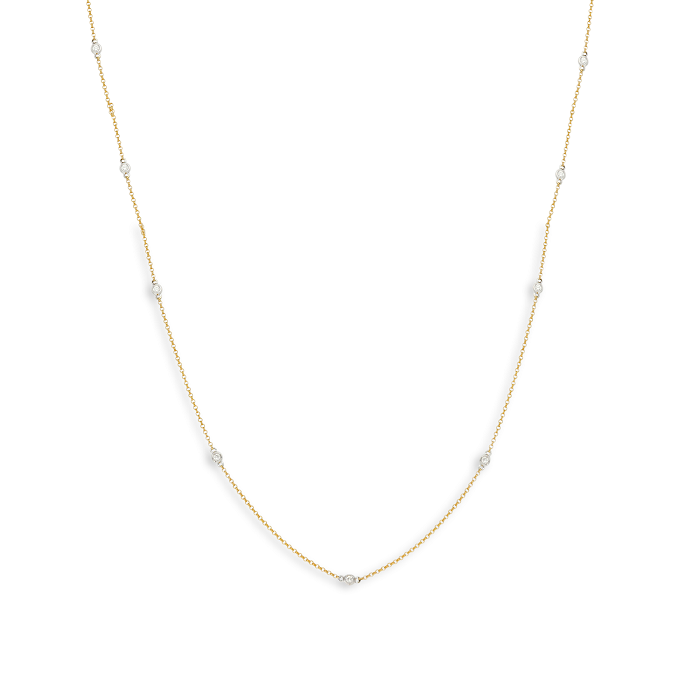 9 Stone Diamond Necklace