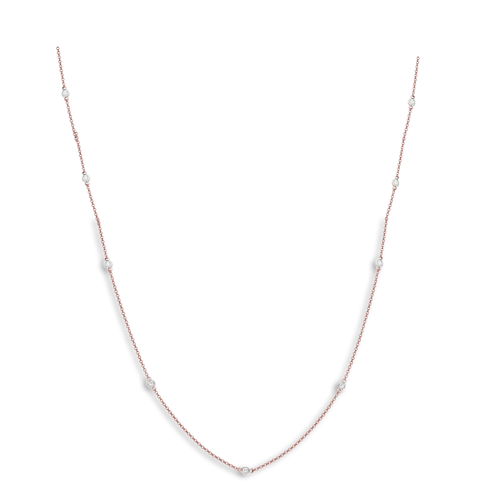 9 Stone Diamond Necklace
