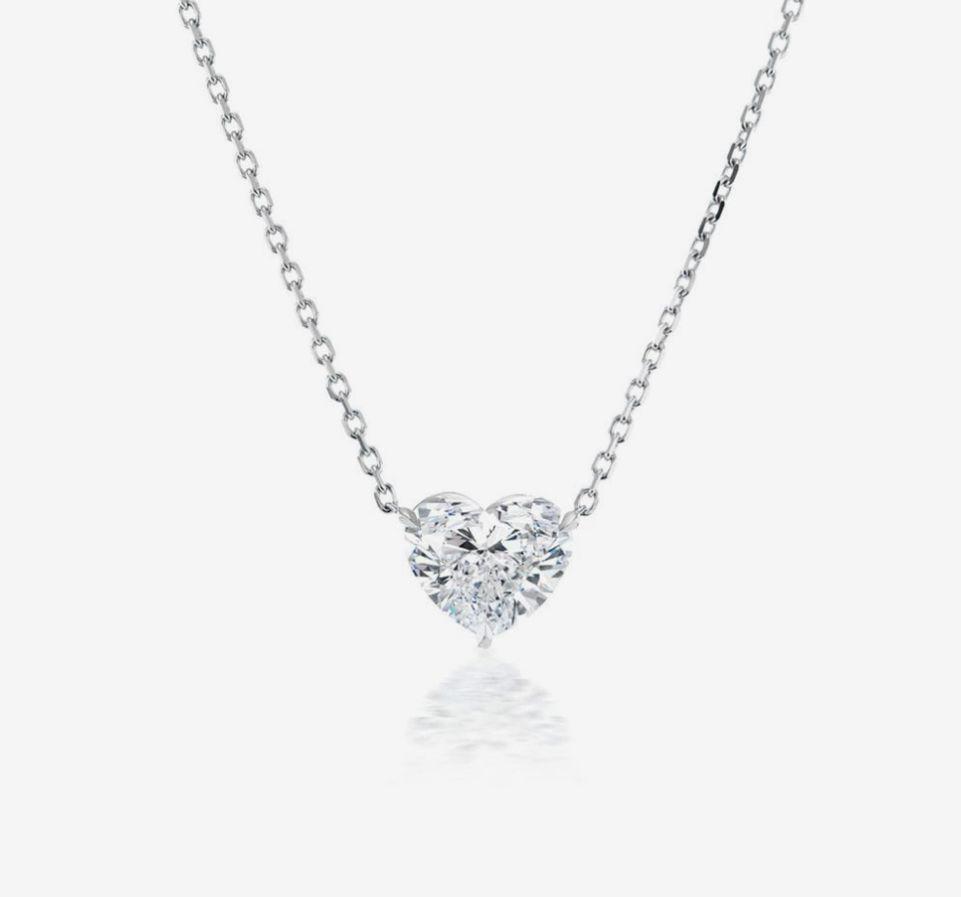 Heart Solitare Pendant