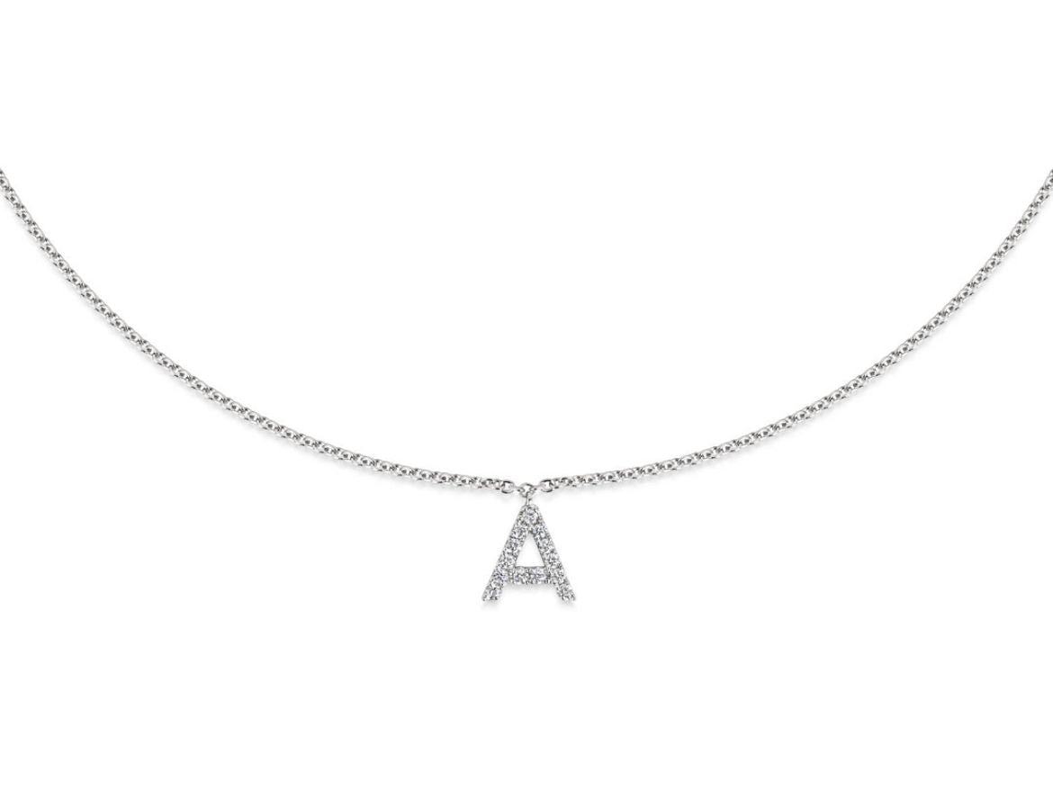 Initial Diamond Chain Necklace
