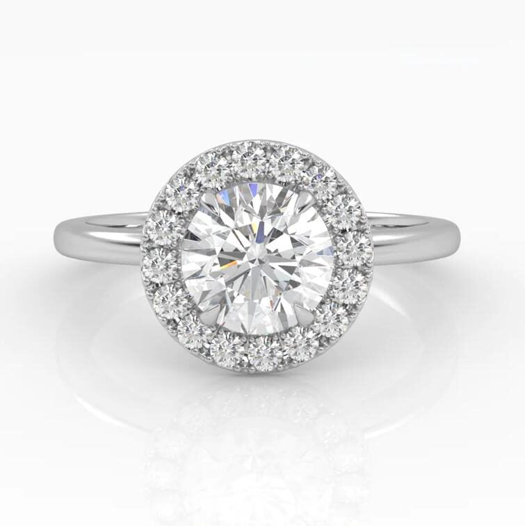 The Round Solitaire with Halo