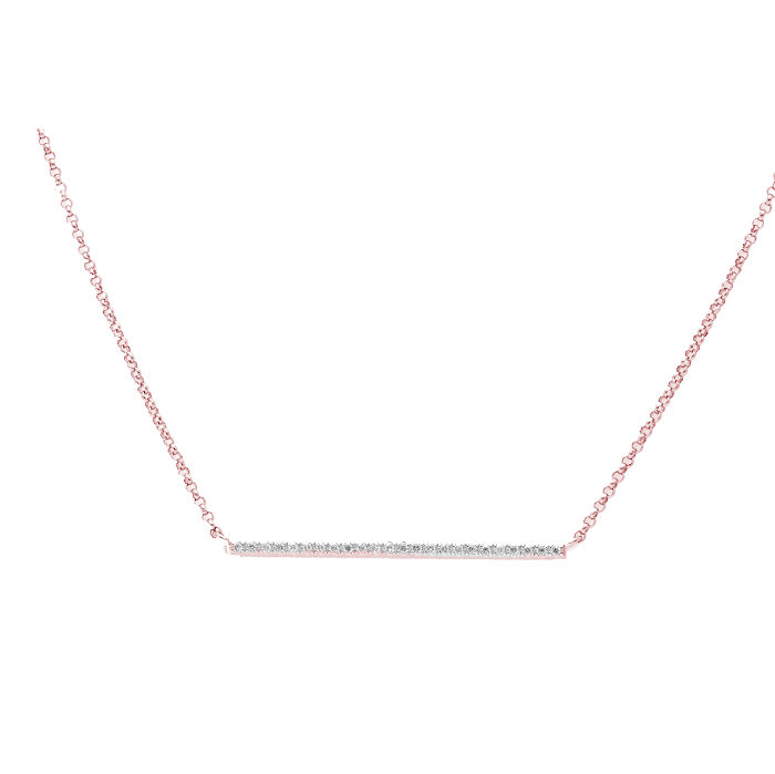 Stylish Sleek Diamond Necklace