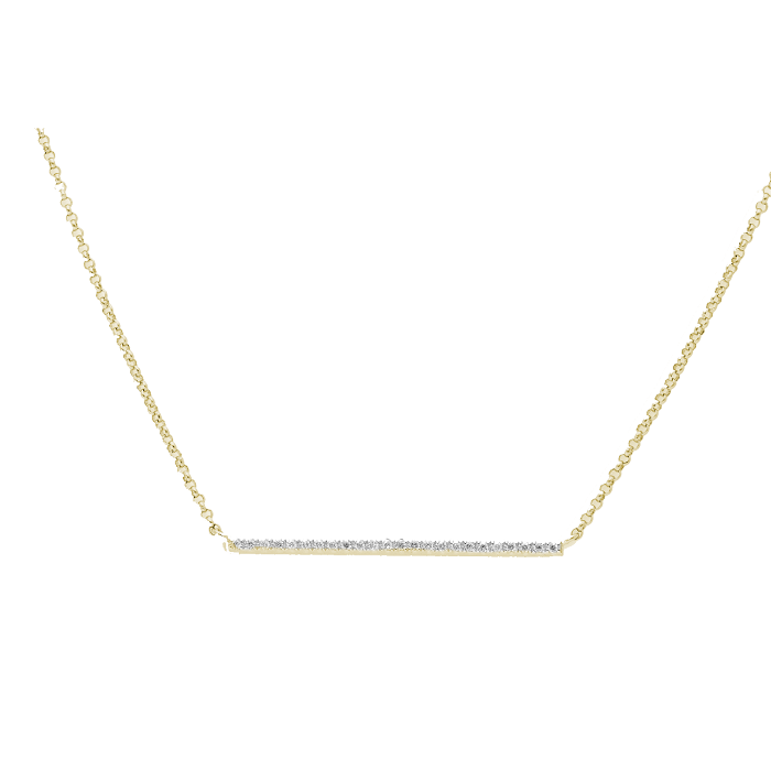 Stylish Sleek Diamond Necklace