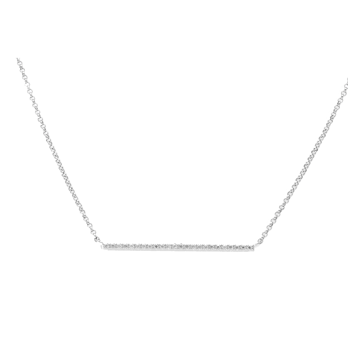 Stylish Sleek Diamond Necklace