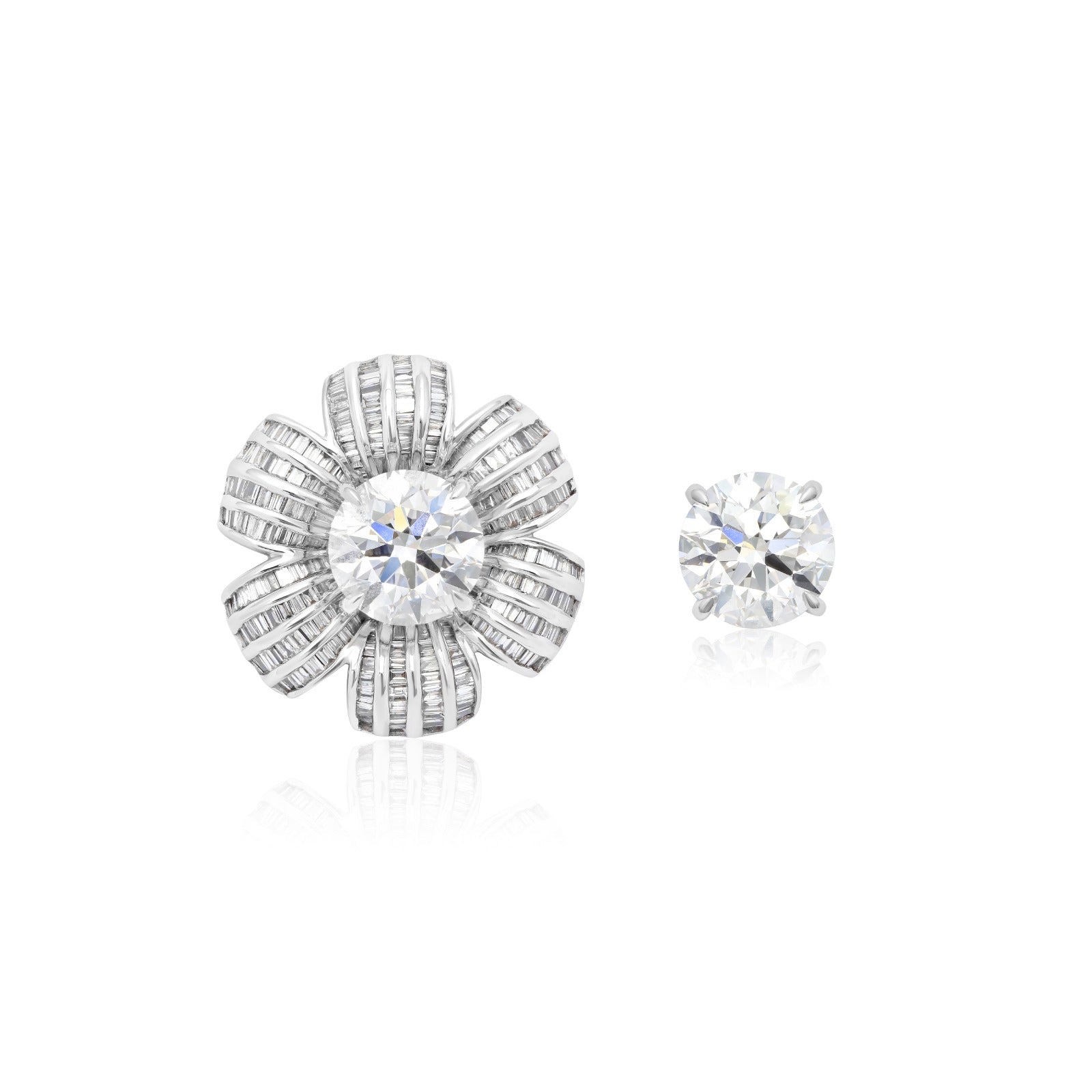 Detachable Flower Statement Earrings